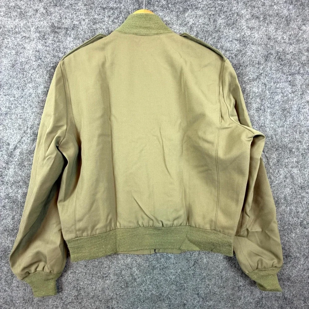 Vintage Blauer USMC Pewter 2246 Bomber Military Jacket Mens 40R Green Full Zip